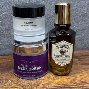 Skin Care Bundle SkinFood‎ Honey Propolis Syabo Eye Cream Actives Neck Cream